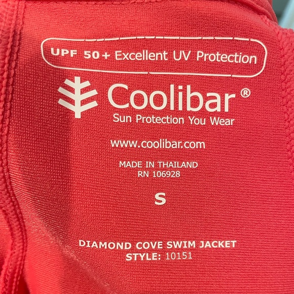 Coolibar Women's Diamond Cove Swim Jacket
UPF 50+
Color is in Radiant Coral - Picture 5 of 6